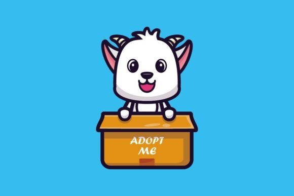 Download Cute Goat in Box Cartoon Character - Cute goat Collection