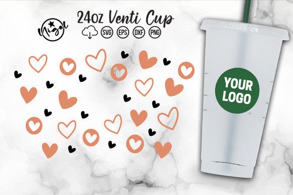 Download Valentine's Day Cold Cup Wrap Svg Files - Cold Collection