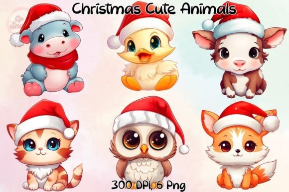 Download Christmas Cute Animals Sublimation - Cute animals sublimation Collection
