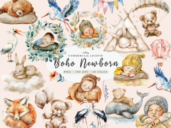 Download Baby Newborn Png, Boho Newborn Clipart - Newborn Collection