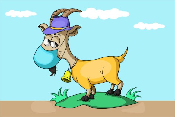 Download Cute Goat Likes to Wear Yellow Clothes - Cute goat Collection