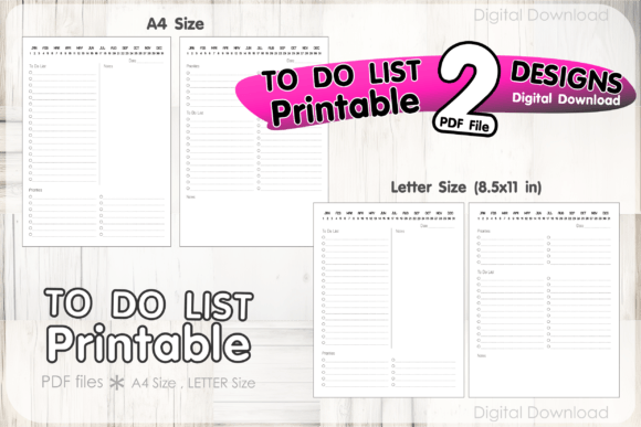 Download Colorful to-Do List Printables Template - Printables Collection