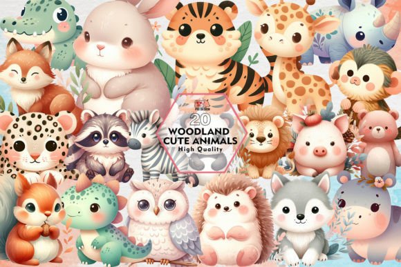 Download Woodland Cute Animals Sublimation - Cute animals sublimation Collection