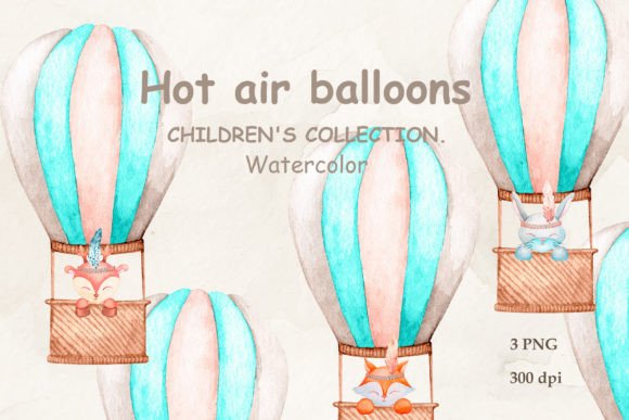 Download Balloons with Cute Animals Sublimation - Cute animals sublimation Collection