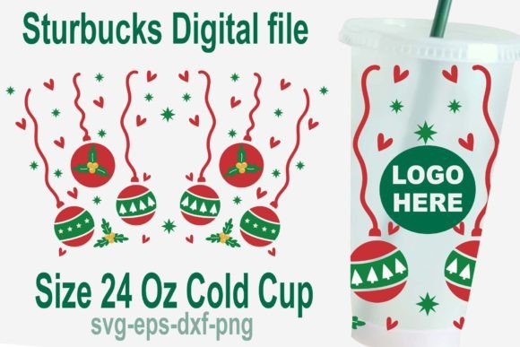 Download Christmas Tree Bulb Svg, 24 Oz Cold Cup - Cold Collection